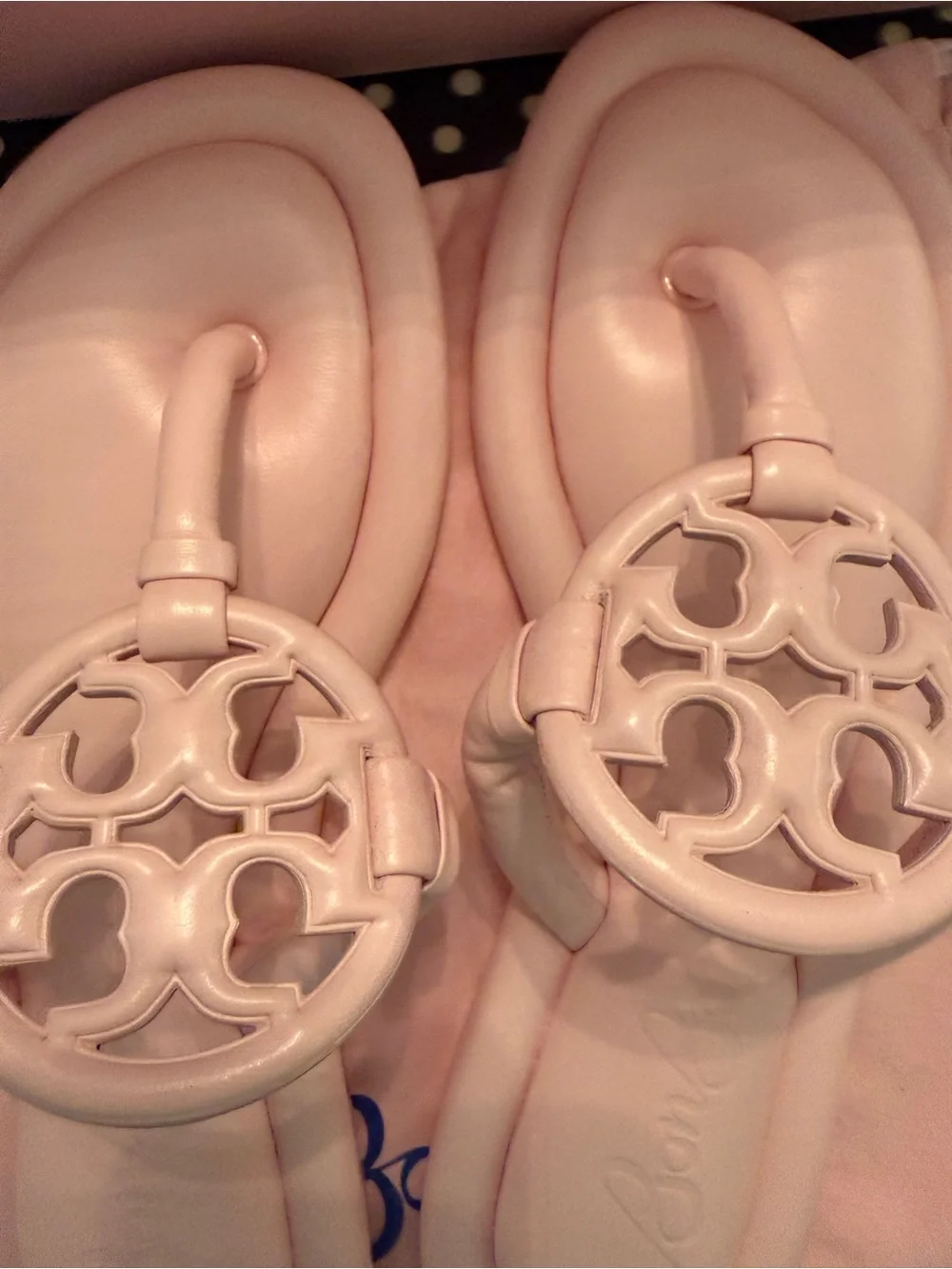 Tory Burch x Bon Bon padded miller sandal in strawberry milkshake